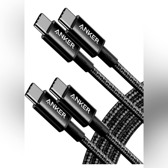 ANKER-USB C to USB C Charging Cable 6ft 100W Fast Charge for MacBook/Galaxy/iPad - Picture 1 of 6